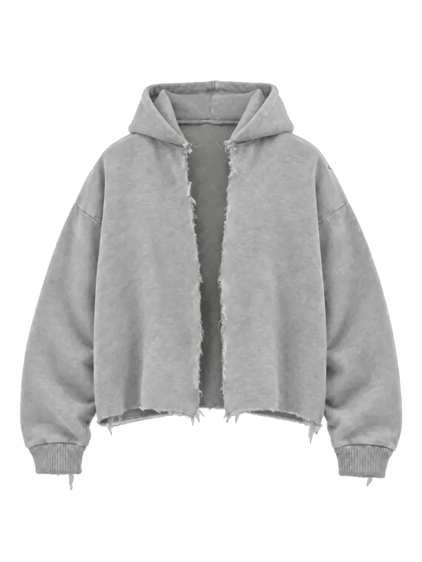 open hoodie, front