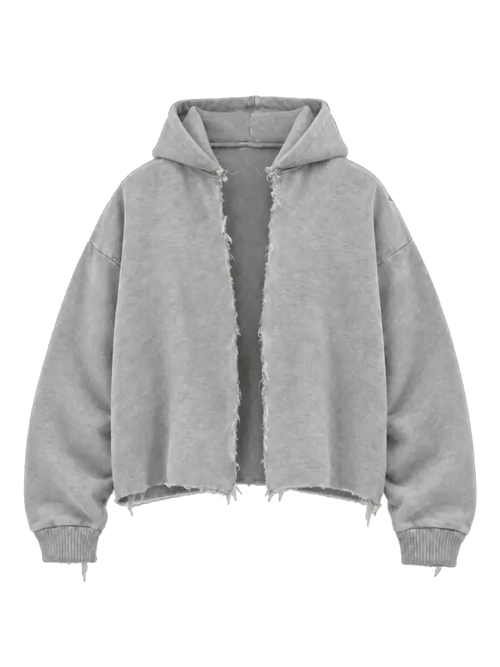 open hoodie, front