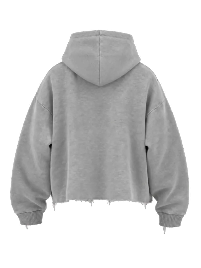 open hoodie, back